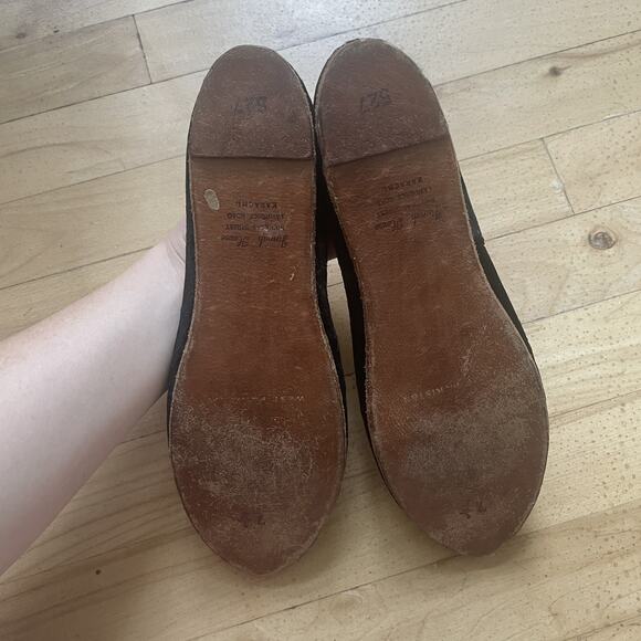 Vintage‎ Handmade Jutti Shoes Womens Size 7.5 Black Gold Beaded Pakistan Velvet - Picture 3 of 12